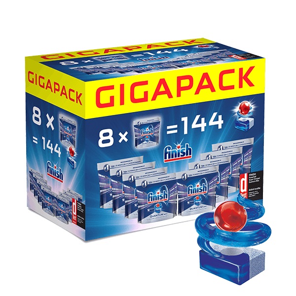 FINISH Quantum Gigapack Tablety do umývačky riadu, 144 ks