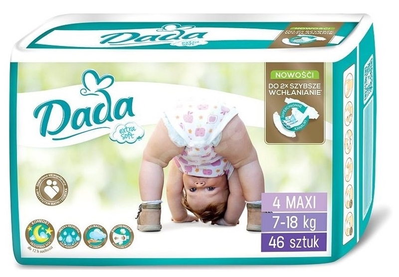 Obrázok DADA Extra Soft MAXI 4, 46 ks (8594001939633)