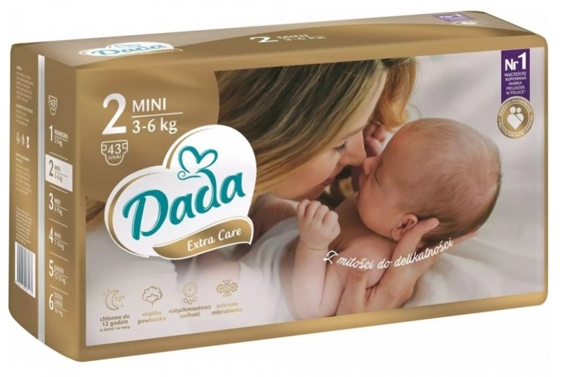 Obrázok DADA Extra Care MINI, veľ. 2, 43 ks (8594159081130)