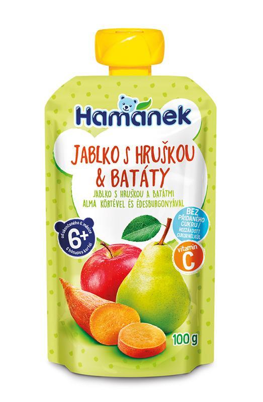 Obrázok HAMANEK HAMÁNEK Kapsička Jablko, hruška, sladké zemiaky 100 g