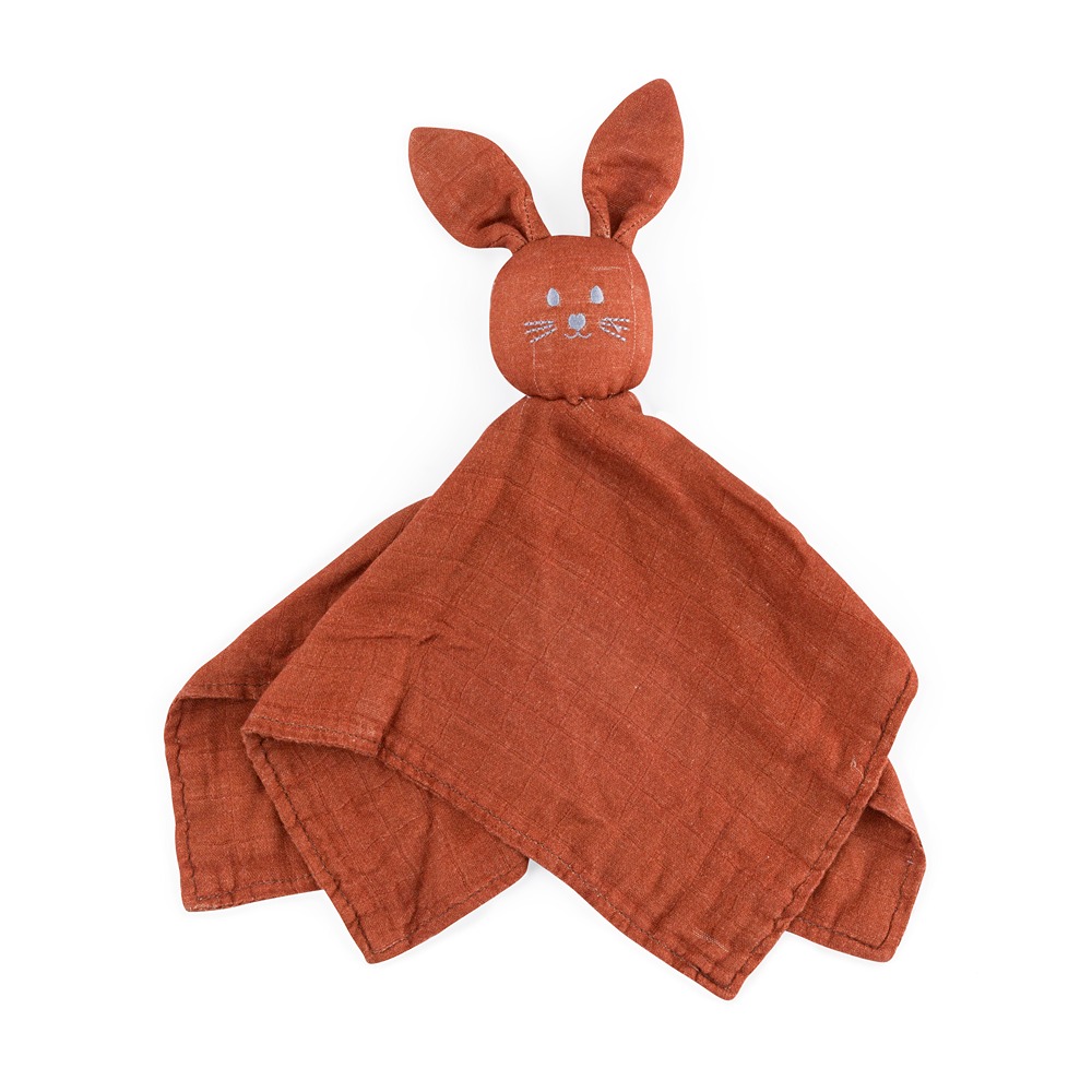 PETITE&MARS Mazlíček bambusový mušelínový Hugo Cinnamon Spice 0m+