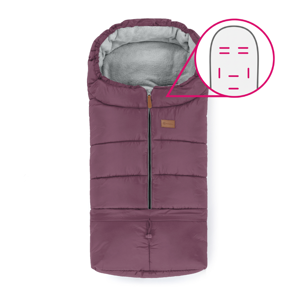 PETITE&MARS Fusak nastavitelný 3v1 Jibot  Horizontal Mysterious Plum