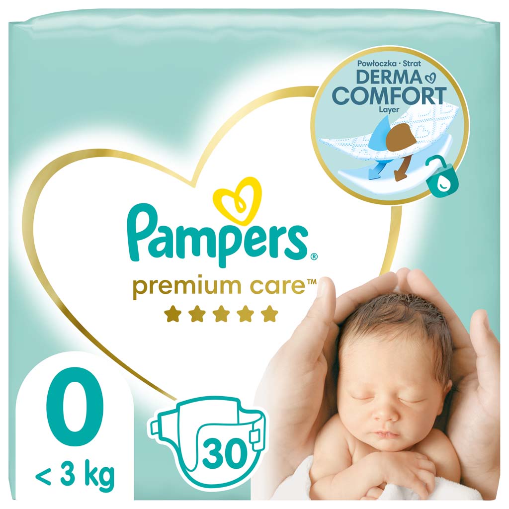 Obrázok Pampers Premium Value Pack vel. 0 (30 ks) (4015400536857)