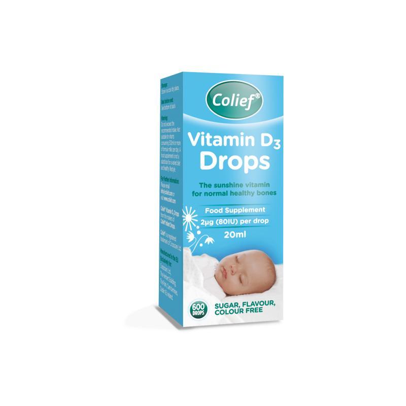 COLIEF Vitamín D3 kvapky pre deti
