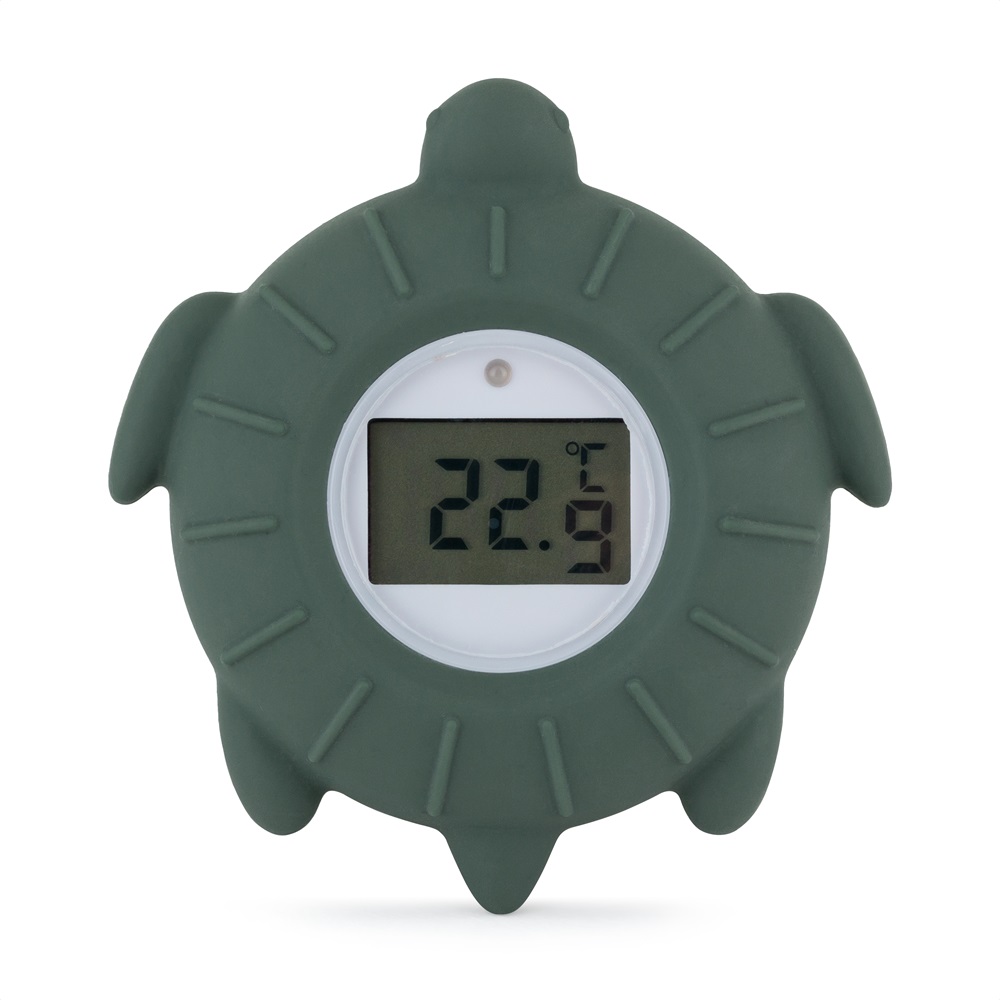 PETITE&MARS Teploměr silikonový digitální  Turtle Terry Misty Green 0m+
