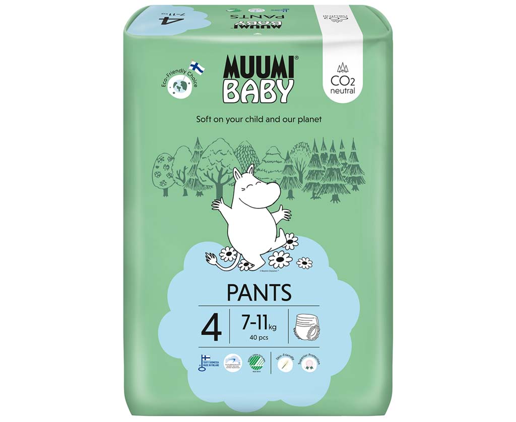 MUUMI Baby Walkers Nohavičky plienkové jednorazové 4 (7-11 kg) 40 ks