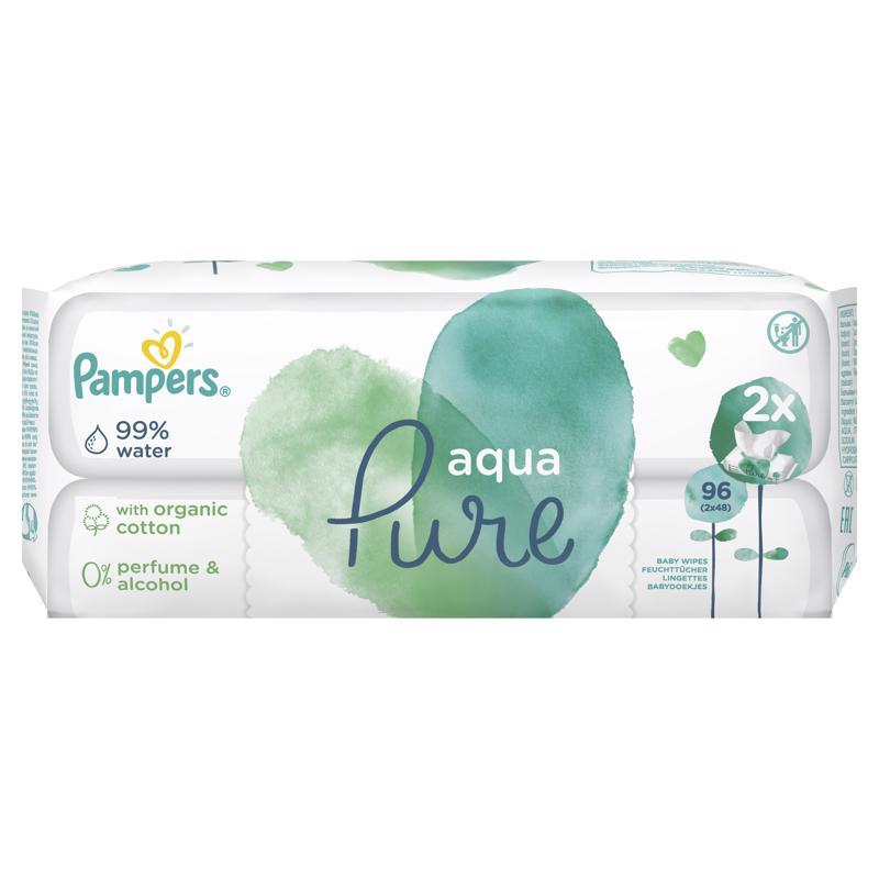 Obrázok PAMPERS Aqua Pure duo 2× 48 ks (8001090603357)