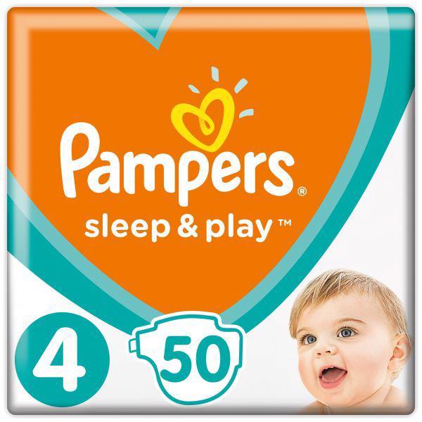 PAMPERS Sleep&Play Plienky jednorazové 4 (9-14 kg) 50 ks