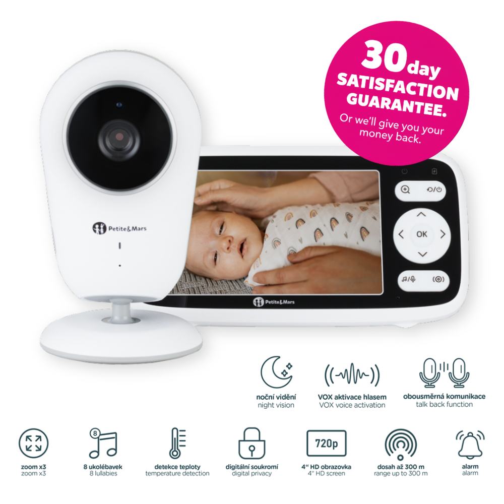 PETITE&MARS Chůvička dětská digitální NANO 4.0