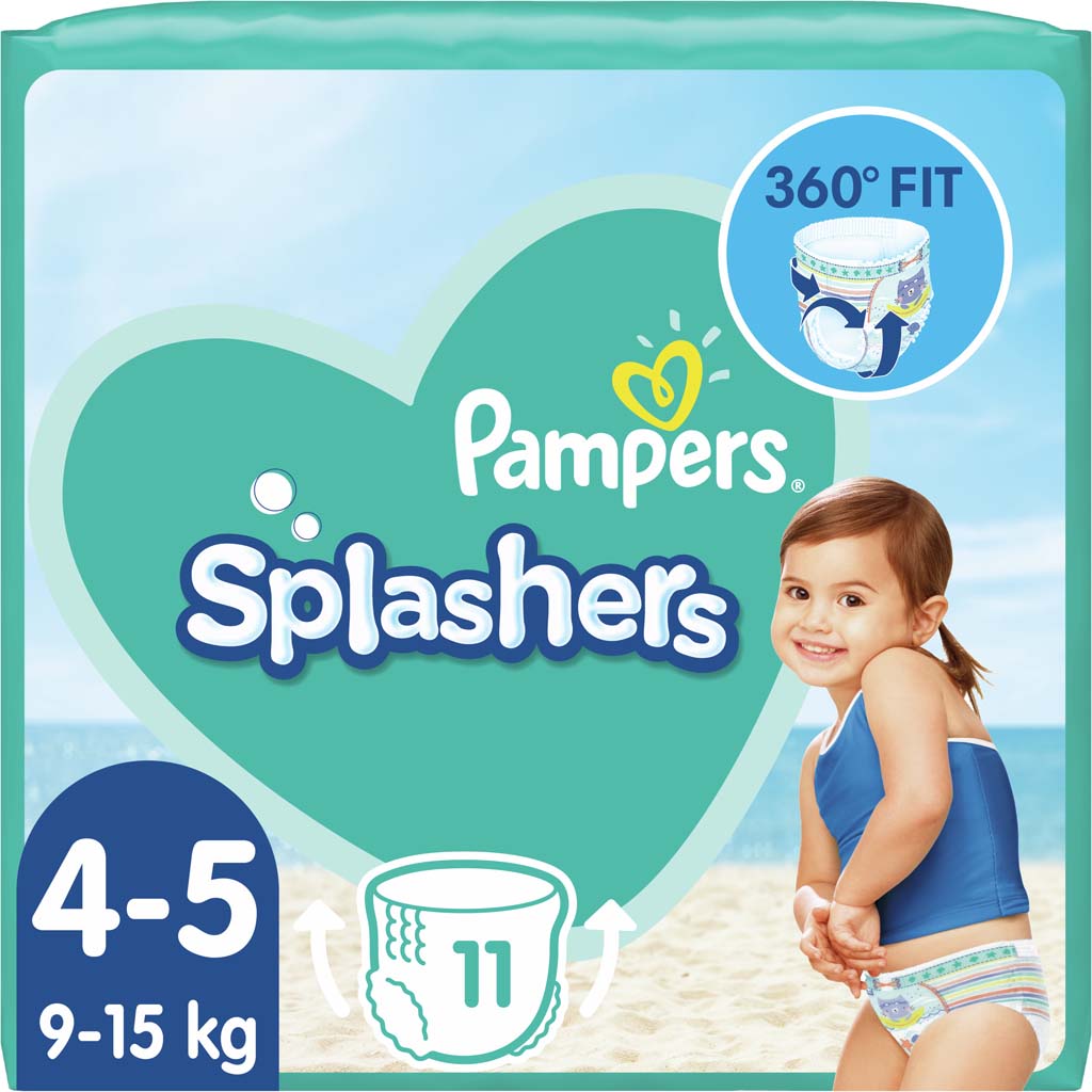 PAMPERS Splashers Plienky do vody jednorazové 4-5 (9-15 kg) 11 ks