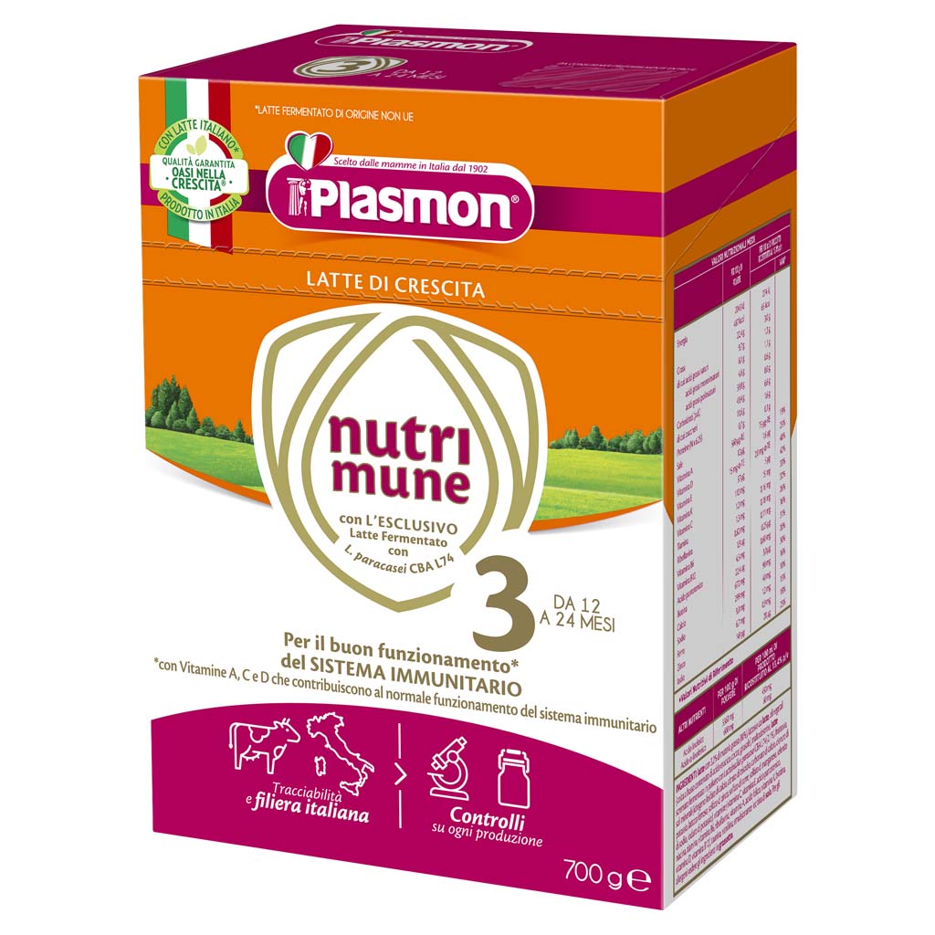 PLASMON Nutri-mune 3 batoľacie mlieko 2x350 g, 12m+