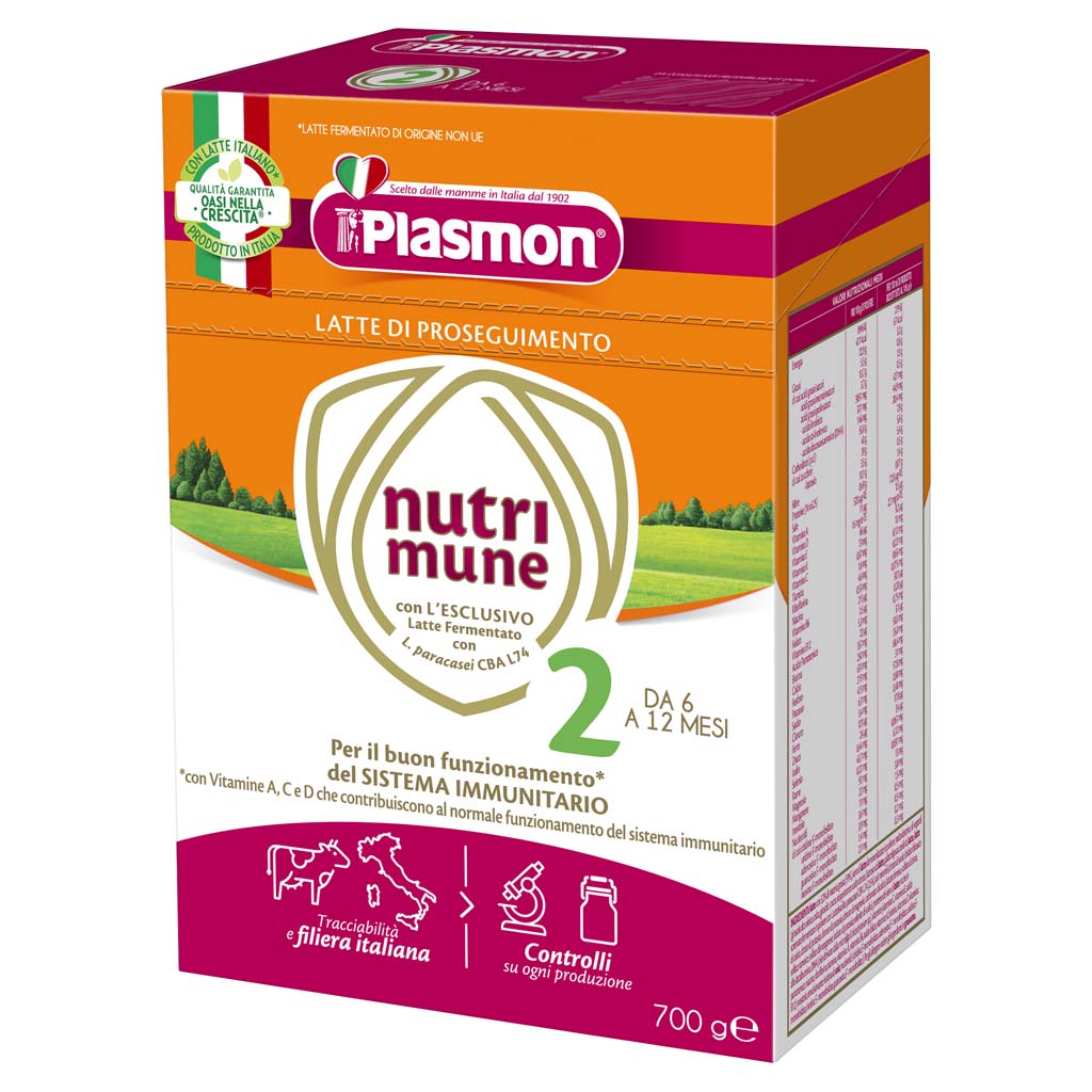 PLASMON Nutri-mune 2 pokračovacie mlieko 2x350 g, 6m+