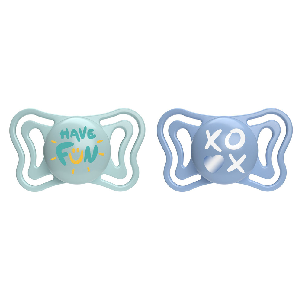 CHICCO Dudlíky Physio Light silikonové modré 6-16m, 2 ks