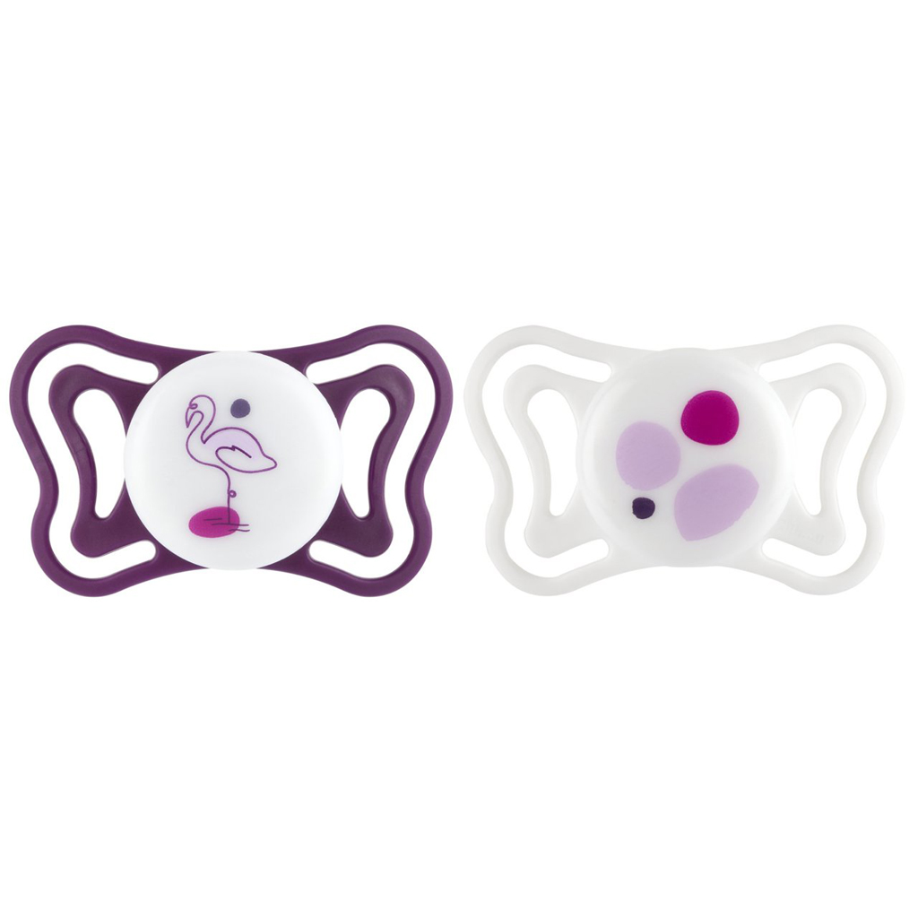 CHICCO Dudlíky Physioforma Light silikonové ortodontické růžové 16-36m, 2 ks