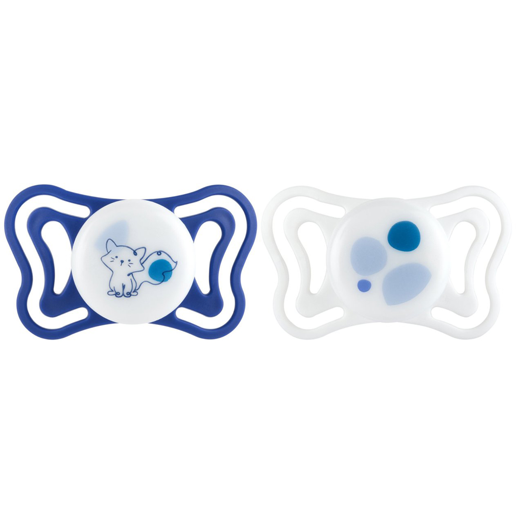CHICCO Physioforma Light szilikon fogszabályozó cumi blue 16-36 hónap, 2 db – fő kép