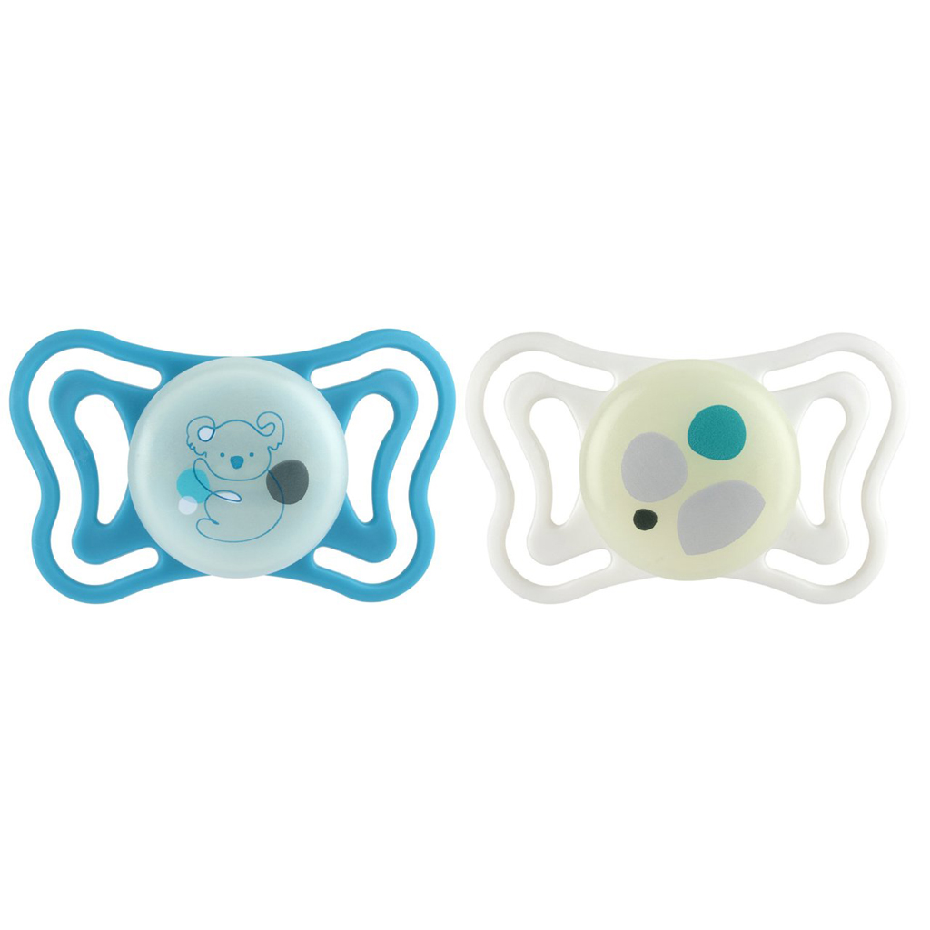CHICCO Dudlíky Physioforma Light silikonové ortodontické neutral 16-36m, 2 ks