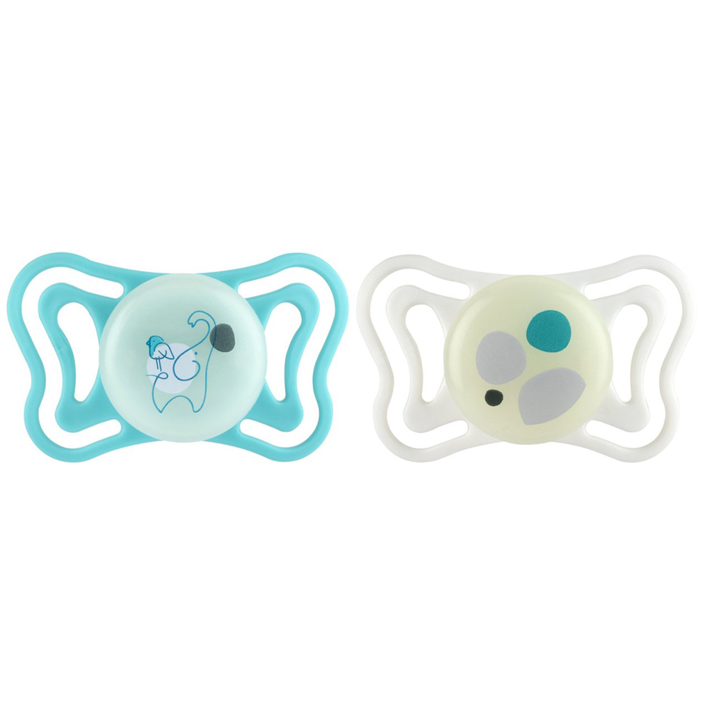 CHICCO Dudlíky Physioforma Light silikonové ortodontické neutral 6-16m, 2 ks