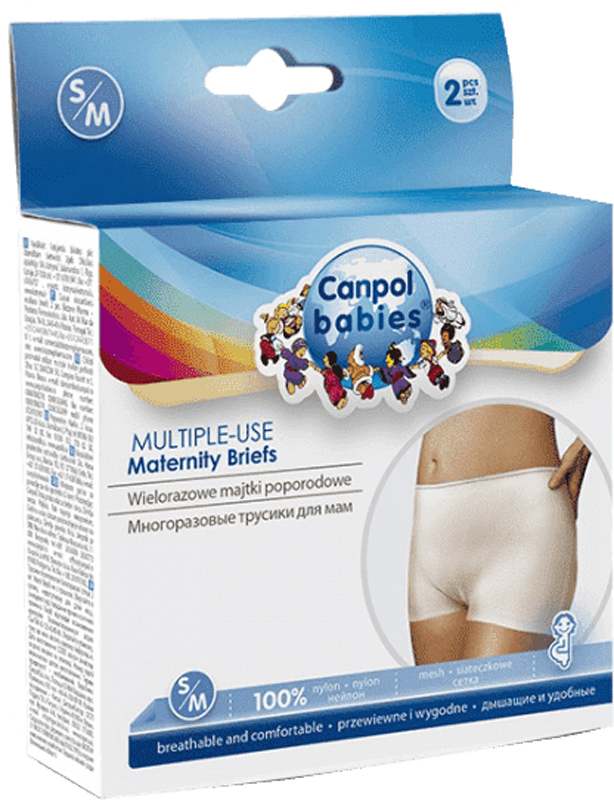 CANPOL BABIES Kalhotky poporodní pro více použití 2 ks S/M