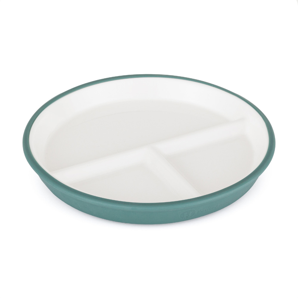 PETITE&MARS Talíř keramický se silikonovým obalem Misty Green
