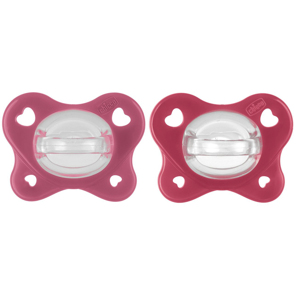 CHICCO Dudlíky PhysioForma® Dual Soft růžové 16-36m, 2 ks