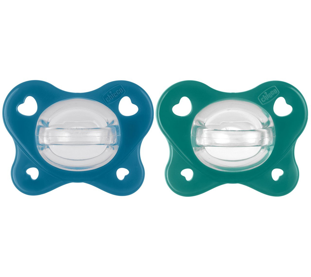 CHICCO Dudlíky PhysioForma® Dual Soft modré 16-36m, 2 ks