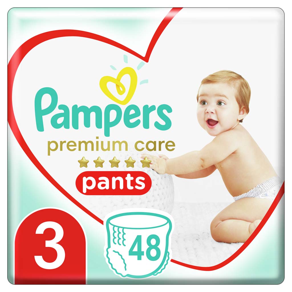 Obrázok PAMPERS Premium Care Pants 3 MIDI (6-11 kg) 48 ks Value Pack – plienkové nohavičky