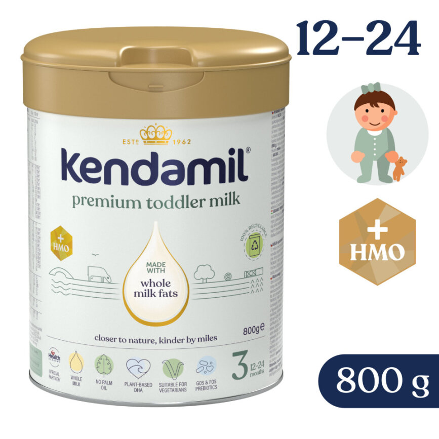 KENDAMIL Mlieko batoľacie Premium 3 HMO+ (800 g) 12m+