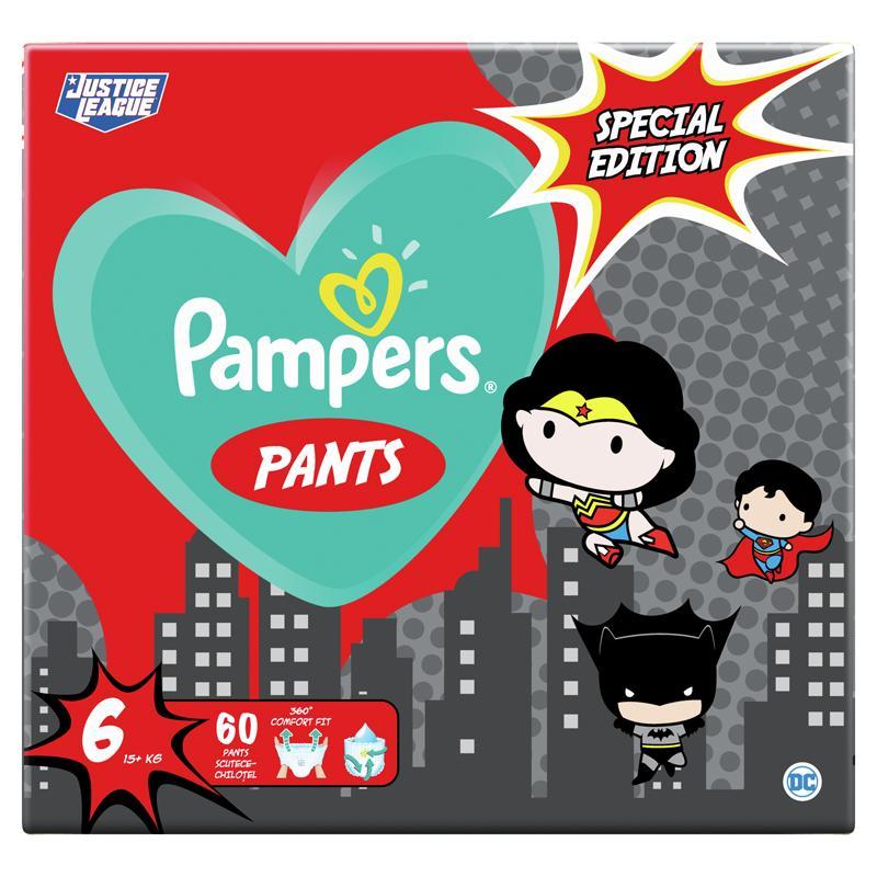 PAMPERS Pants Nohavičky plienkové jednorazové 6 (15 kg+) 60 ks - Warner Bros LTD