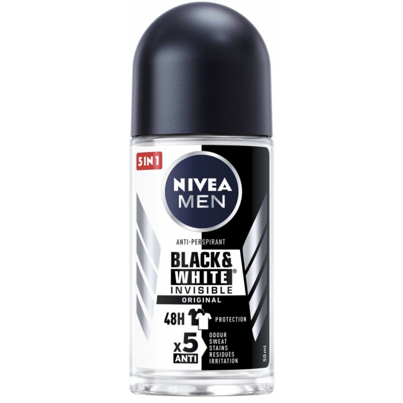 NIVEA MEN Guľôčkový Antiperspirant Black&White Power 50 ml
