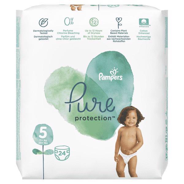 Obrázok PAMPERS Pure Protection S5, 24 ks (11-16 kg) – jednorazové plienky