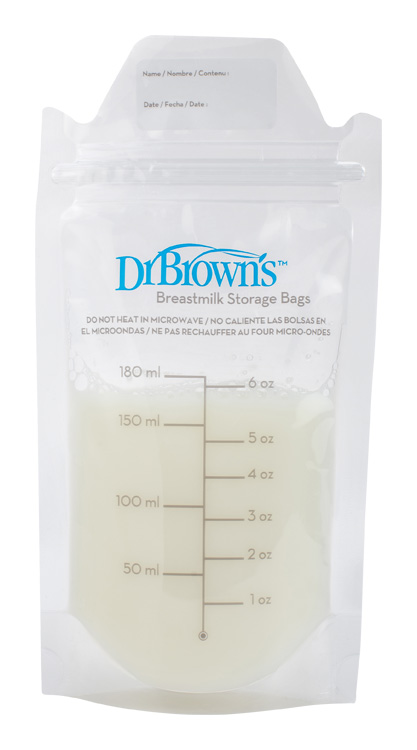 DR.BROWN'S Vrecká na uskladnenie materského mlieka 180 ml, 25 ks