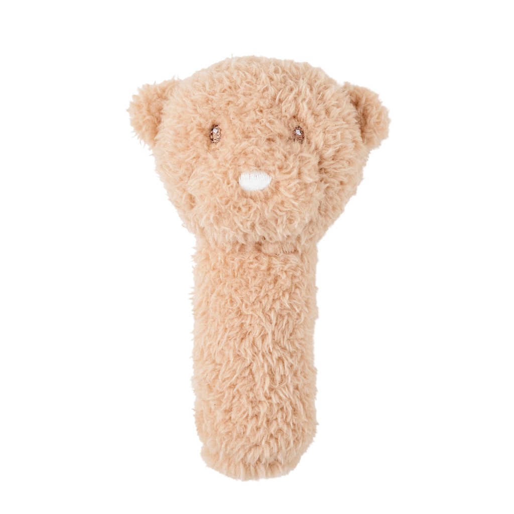 NATTOU Hračka plyšová chrastítko Teddy medvídek 14 cm, 0m+