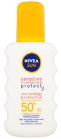 NIVEA Sun Sensitive sprej na opaľovanie OF 50, 200 ml