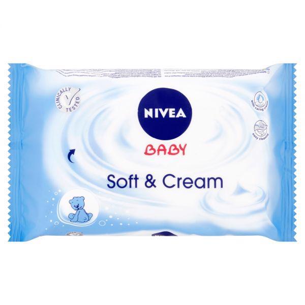 Obrázok NIVEA Baby Soft & Cream Cleansing Wipes Detská kozmetika 63ks