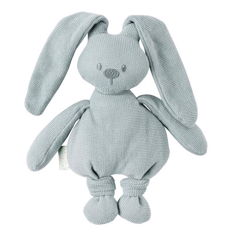 Obrázok Hračka pletená bavlnená zajačik Lapidou cuddly coppergreen 36 cm