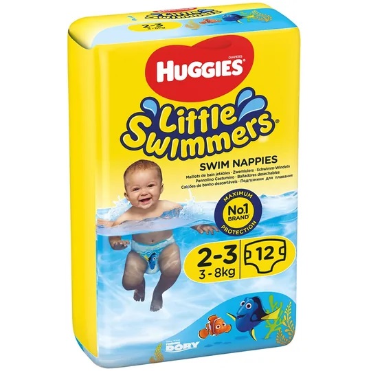 HUGGIES® Little Swimmers Plienky do vody jednorazové 2-3 (3-8 kg) 12 ks