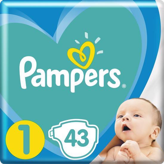 PAMPERS New Baby-Dry Plienky jednorazové 1 (2-5 kg) 43 ks