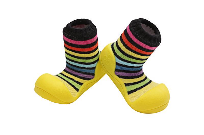 ATTIPAS Topánočky detské Rainbow Yellow XL