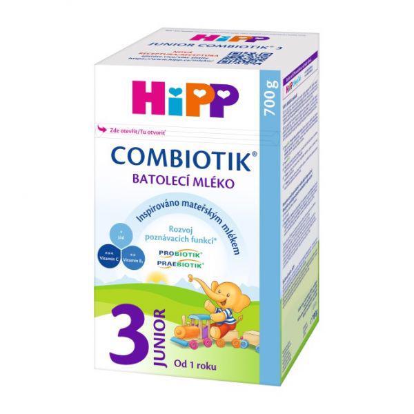 HiPP Mlieko dojčenské 3 batoľacie Junior Combiotik 700g
