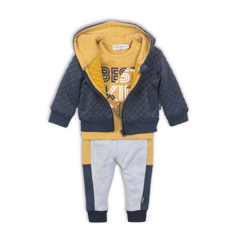 Obrázok Dirkje Set 3-dielny D-JUST BE COOL BEST KID EVER 56 Navy melee+grey melee+ochre