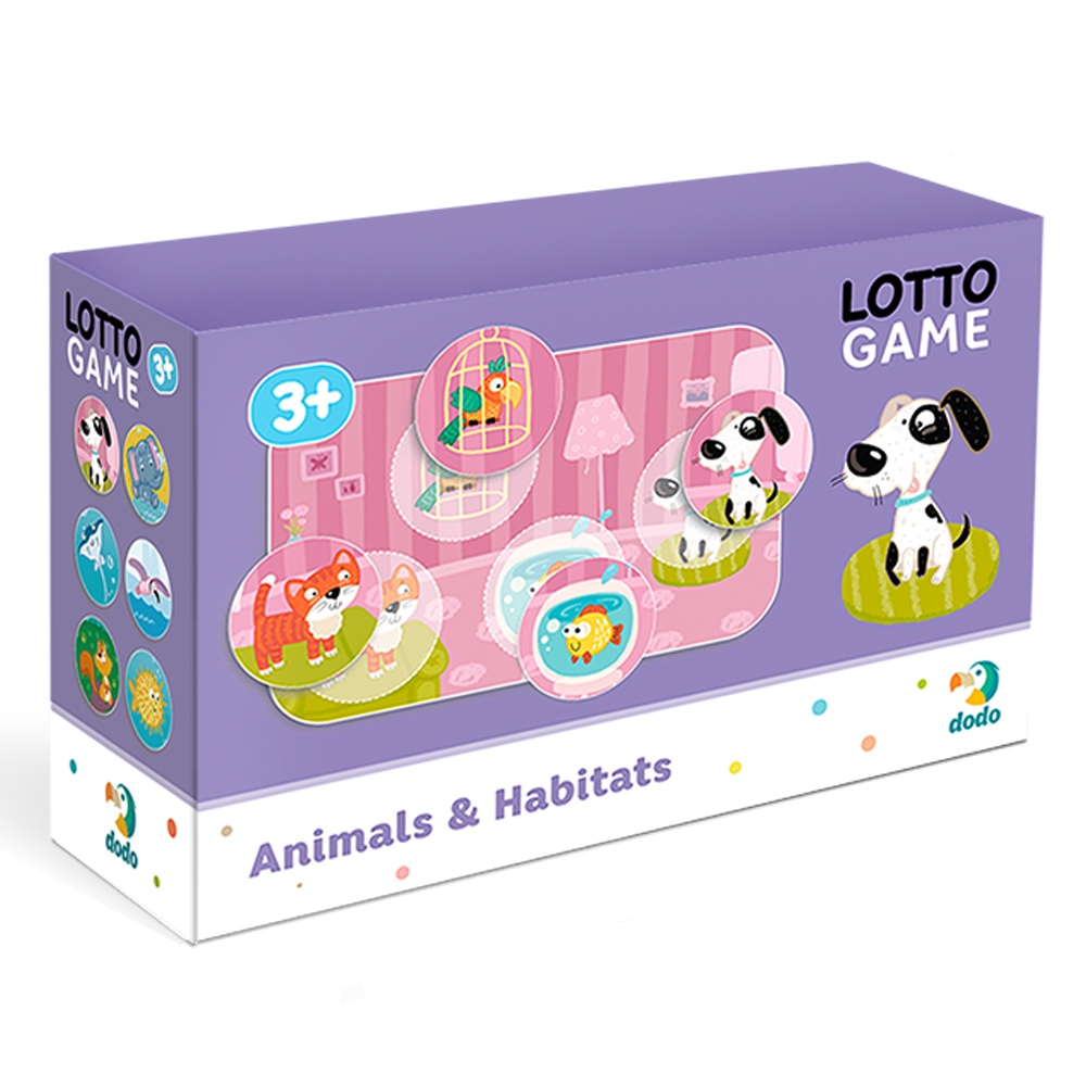 DODO Lotto hra Zvieratá a prostredie Vek: 4+
