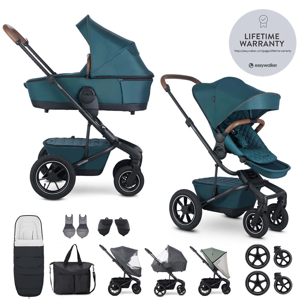 EASYWALKER Kočík kombinovaný Harvey⁵ Premium Jade Green XXL AIR