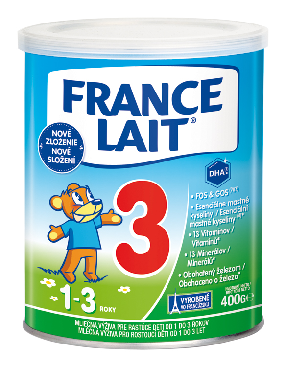 FRANCE LAIT 1 až 3 roky na podporu růstu (400g) - kojenecké mléko