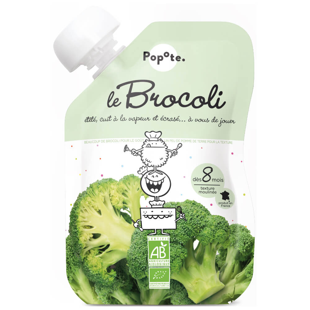 POPOTE Kapsička bio brokolica 120 g, 8+