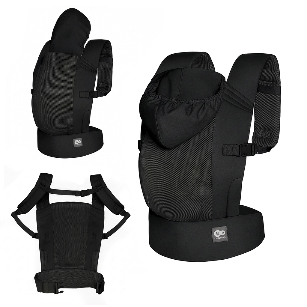 KINDERKRAFT CarryBee Black gyermek hordozó fek színben