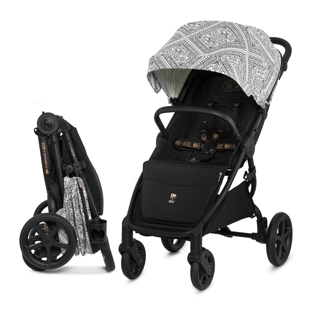 Kinderkraft x Bizuu Mitzy Lunar Black sportbabakocsi