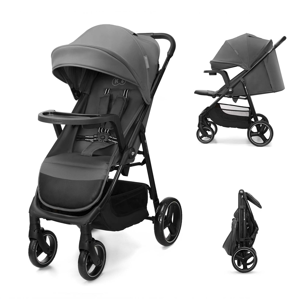 KINDERKRAFT Kočárek sportovní Trig 3 Tray Granite Grey