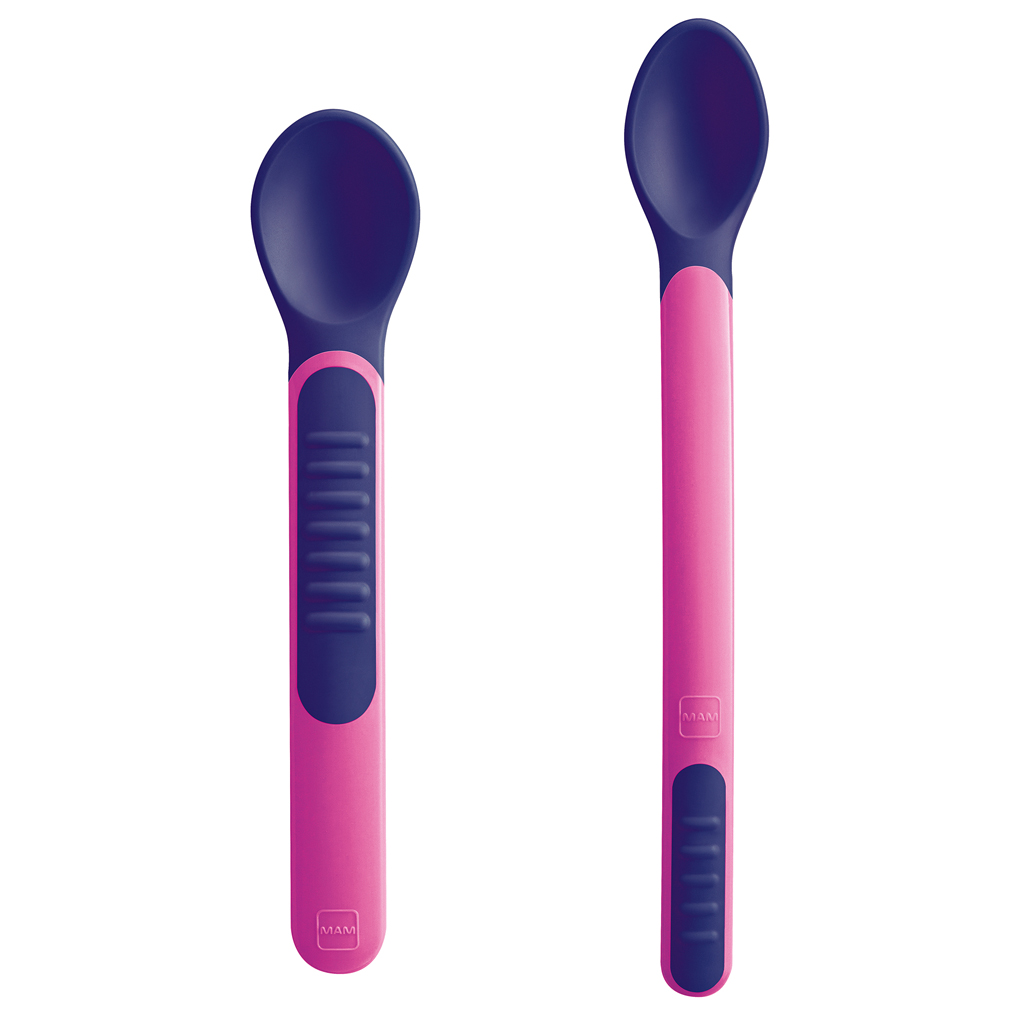 MAM Lyžičky Feeding Spoons & Cover ružové 2ks, 6m+