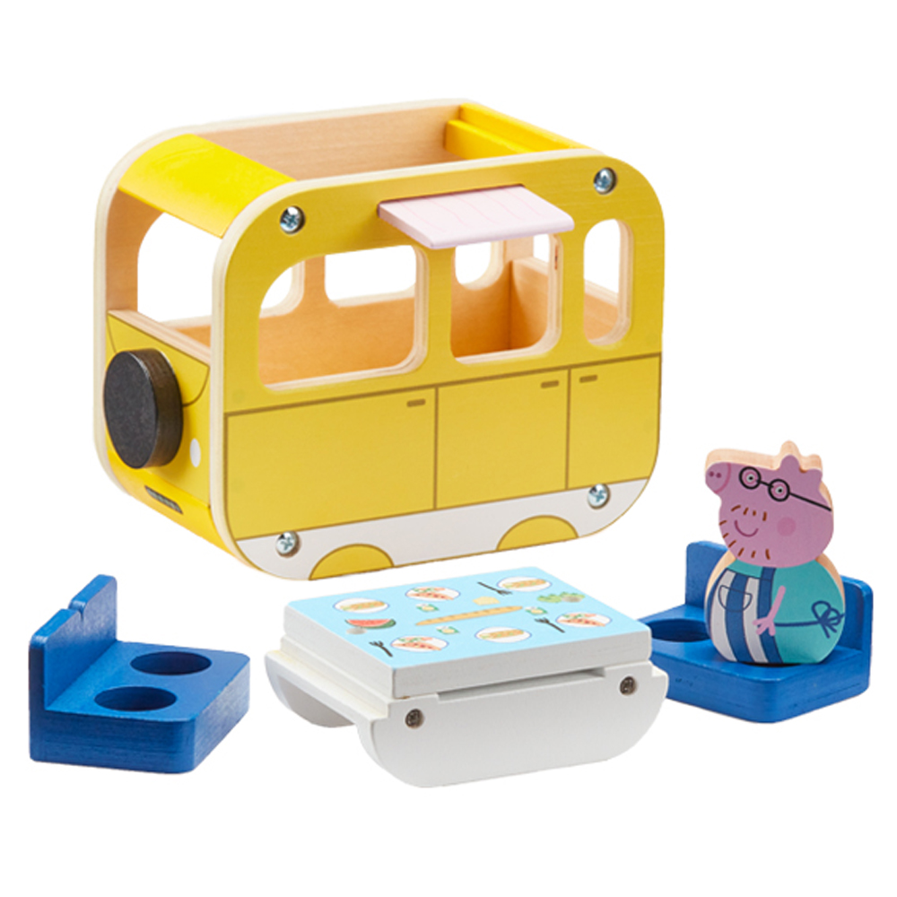 Obrázok PEPPA PIG Karavan drevenný + figurka Otecko