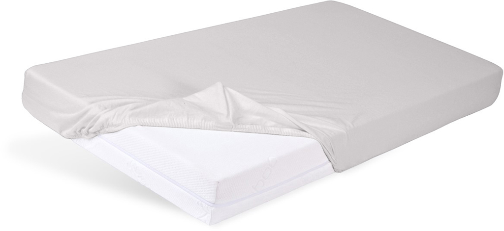 BABYMATEX Prostěradlo napínací Jersey 60x120cm světle šedé